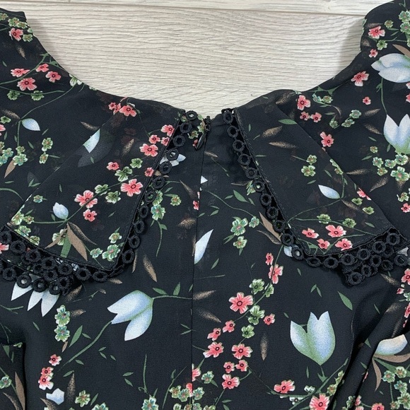 ANGELEYE Floral Black Ruffle Dress - Picture 5 of 10